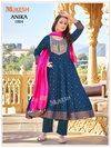 Anika By Mukesh 14kg Rayon Anarkali Style Kurti With Pant Dupatta Best Wholesale Shop In Surat